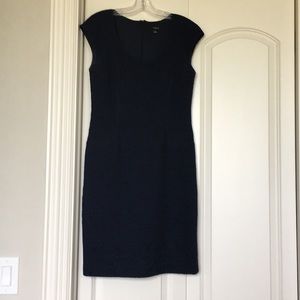 Ann Taylor navy blue knit dress